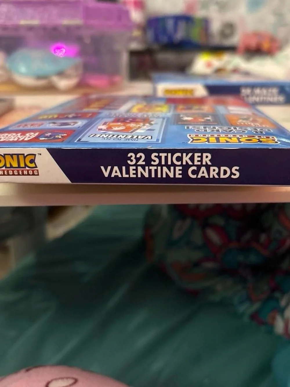 Sonic the Hedgehog 32 Sticker Valentine Cards